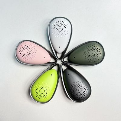 Purificador de ar portátil rosa com duração de bateria de 21 horas e capacidade de bateria de 850 MAh